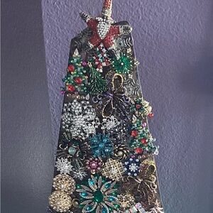 Festive Brooch Christmas Tree Decor